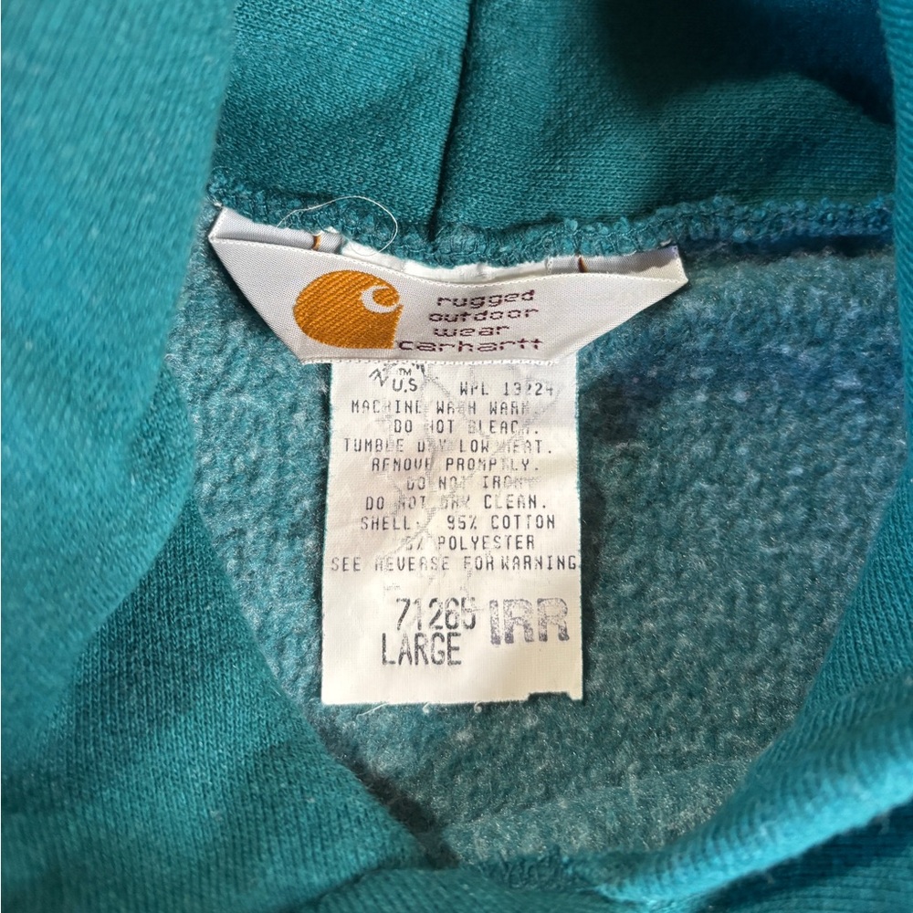 1993 Carhartt Hooded Sweatshirt (71265) - Picture 6 of 12